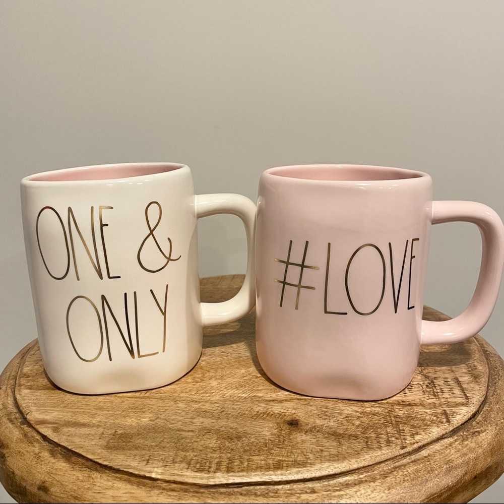 NWT Rae Dunn One & Only and #Love Mugs